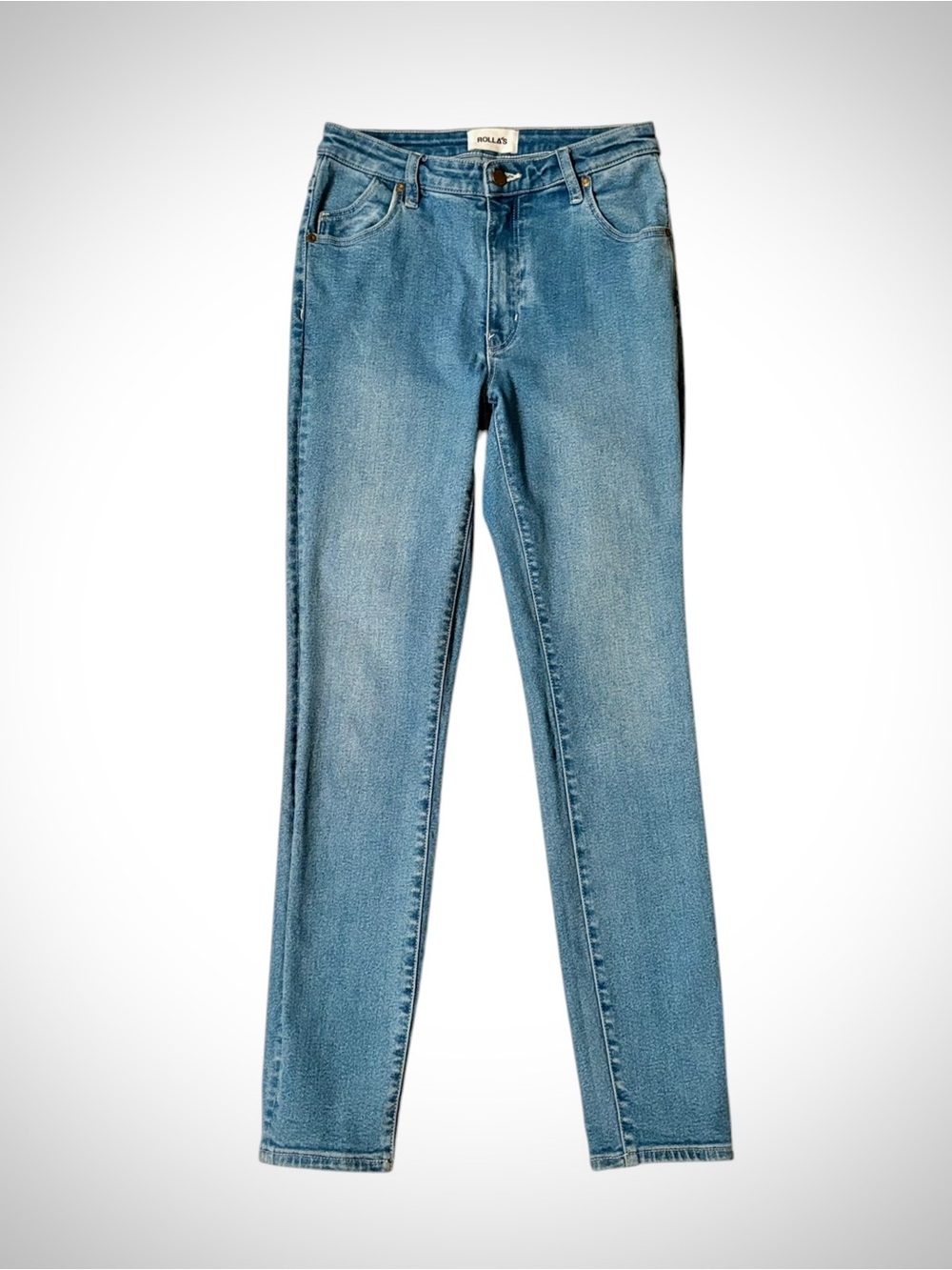 Rolla’s Westcoast Ankle Jeans Size 29 Chloe Blue Mid Rise Skinny Denim Stretch